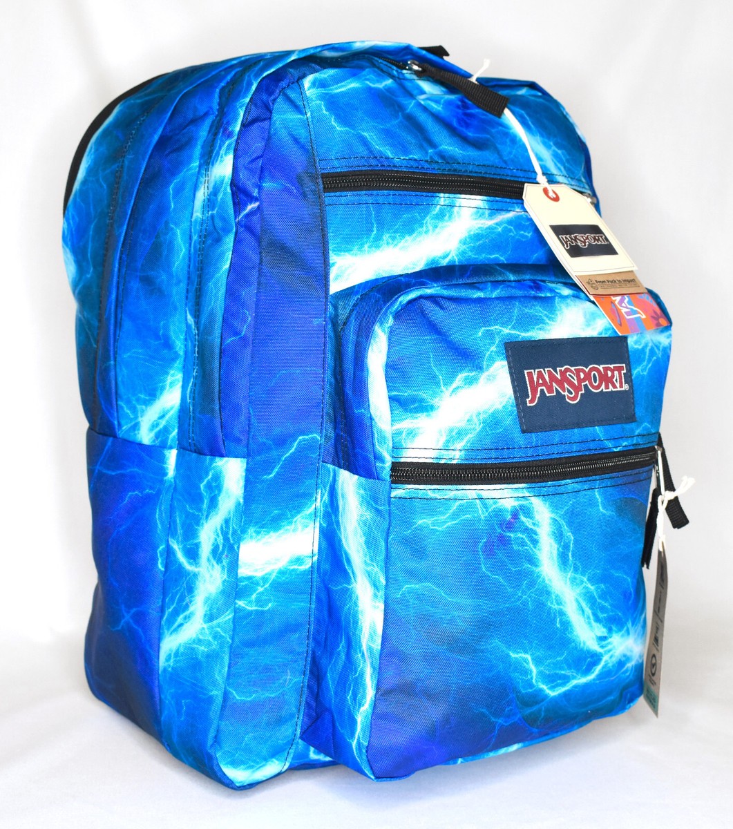 Neon Jansport Big Student Backpack Blue New JanSport Big Student Laptop  Backpack -- It's Electric