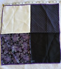 Richards ITALY Silk Pocket Hankerchief Square Paisley Scarf Yellow $40 NEW J.Z