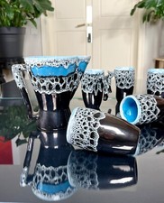 Service Vallauris Céramique Vintage - Orangeade - Mugs Carafe Verres Vaisselle