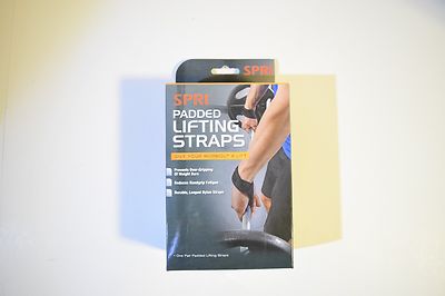 Spri Padded Lifting Straps - NEW! Weight Lifting Strength Training
