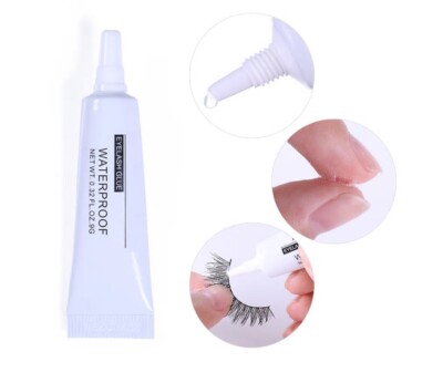 Clear Adhesive for Strip Eyelashes - Glue for False Fake Lashes USA Seller