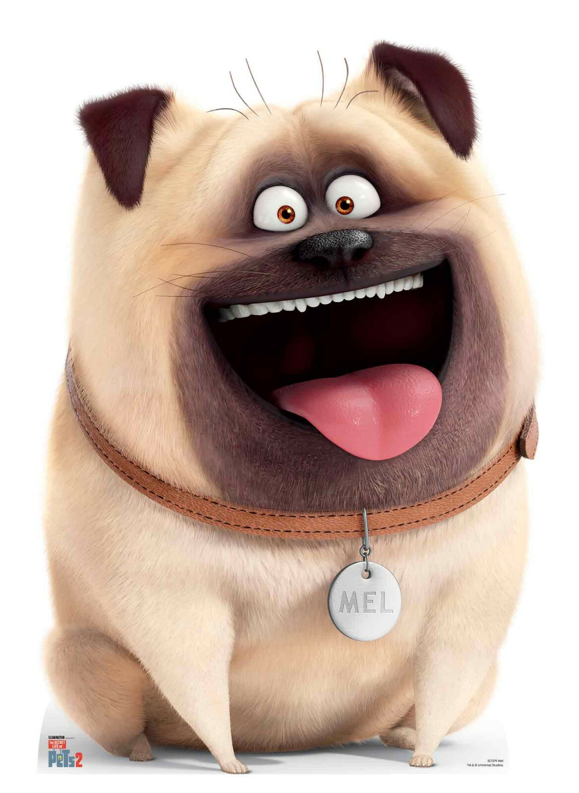 Mel Pug Dog from The Secret Life Of Pets 2 Cardboard Cutout / Standup / Standee