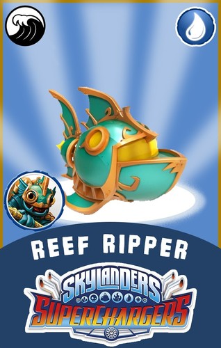 Skylanders Superchargers Vehicle Reef Ripper NFC Card FREE SHIPPING - Picture 2 of 4