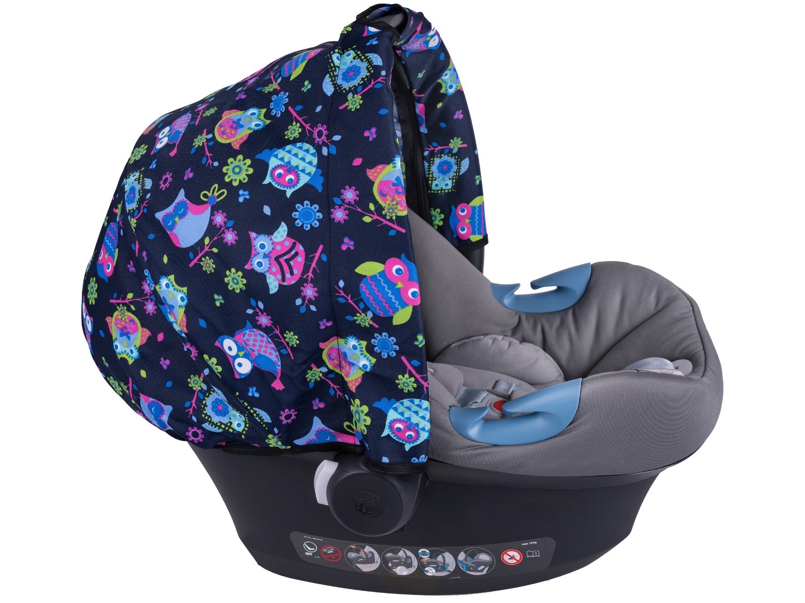 UNIVERSAL BABY CAR SEAT SUN CANOPY SHIELD WIND COVER WATERPROOF HOOD