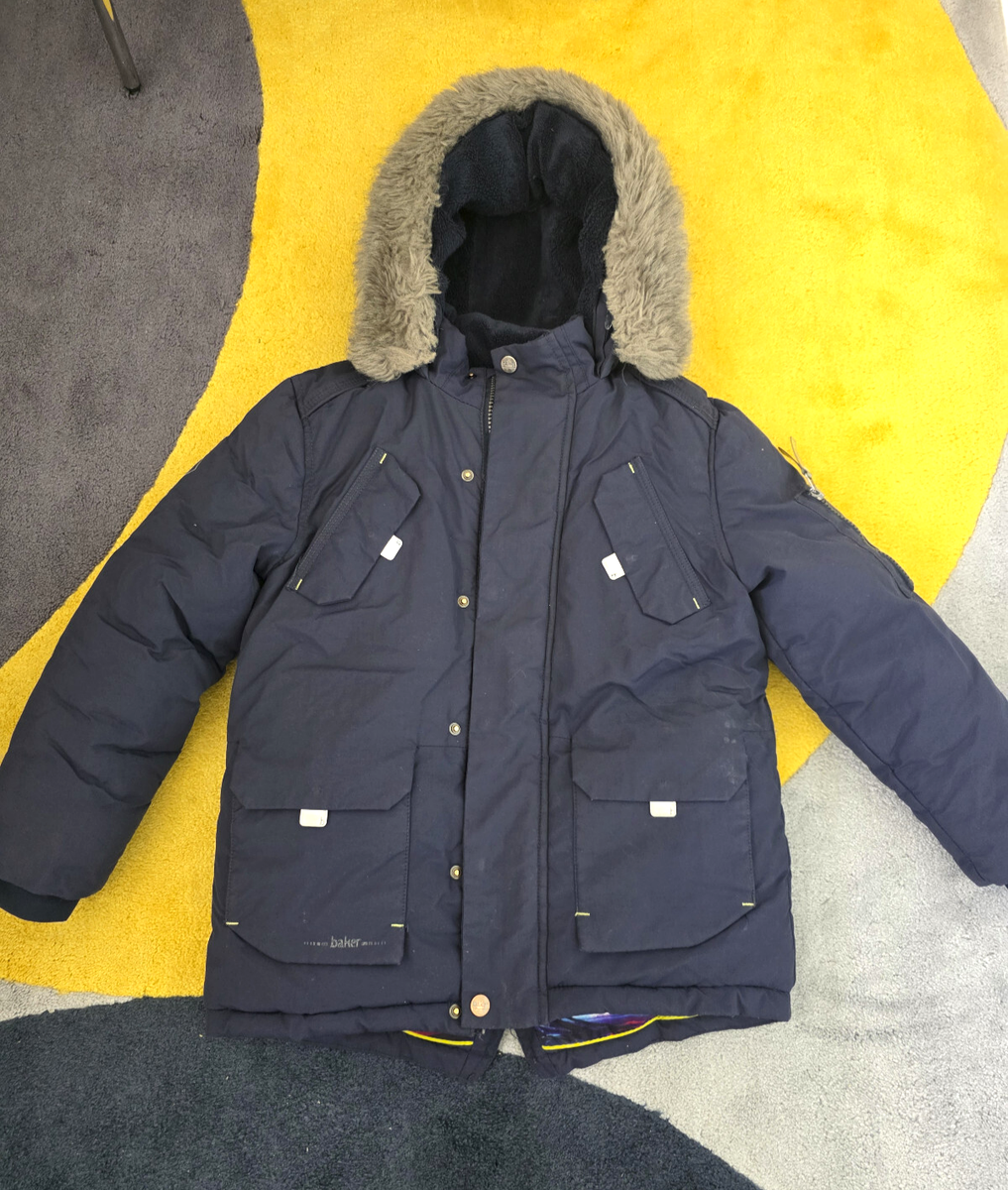Boys Childs kids Parka Ted Baker jacket coat Dark Blue age Years