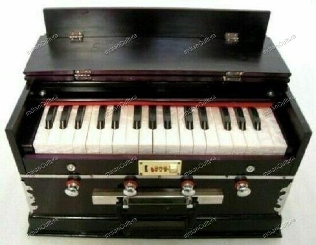 Indian Musical Instrument Harmonium 32 keys 4 Stopper Double Kail Wood
