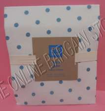 2 Pottery Barn PB Teen Kids dottie dot sheers drapes curtains panels 44x63 blue
