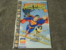 1998 USPS & DC Comics SUPER HEROES Stamp Album #1 - BATMAN - SUPERMAN - NM/MT