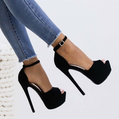 platform high heels closed toe