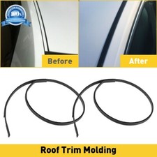 2pcs Roof Trim Molding Strip Sealing Black For 2006-2016 Toyota Yaris Hatchback
