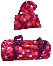NIKE HOLDALL GYM BAG Foldaway Vintage AD RACEDAY Small BA4327 Red Purple NEW