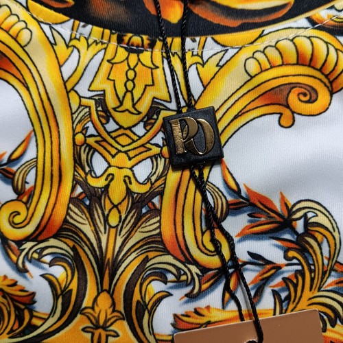 Prestige Original Shirt Mens 2XL White Gold Lion All Over Print DPP-108 New $129 - Picture 11 of 16