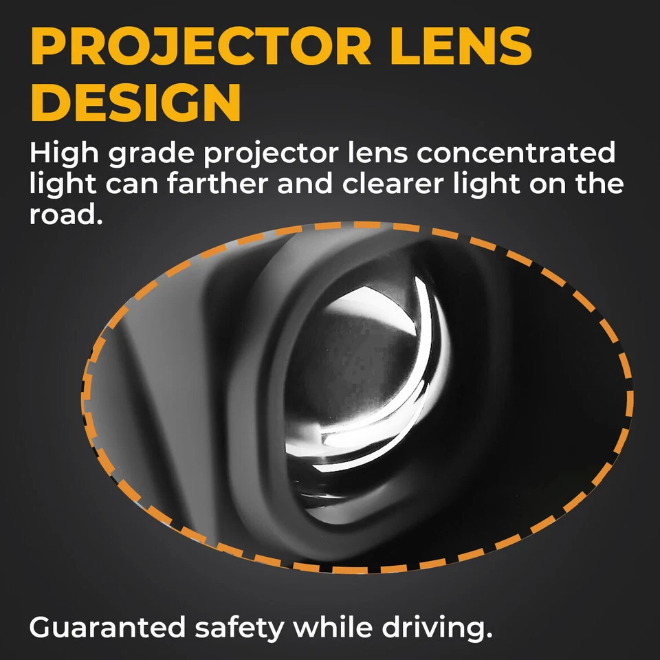 Faros proyectores tubo LED carcasa negra para Toyota Tacoma 2005-2011 Foto 4 de 4