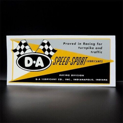 Dean Speed Sticker DA SPEED SPORT Vintage Style DECAL, Vinyl Hot Rod STICKER, Rat Rod ...