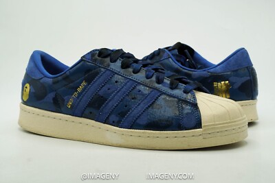 adidas gazelle silver green womens Adidas Superstar 80s Undefeated Bape Blue Camo main image 1