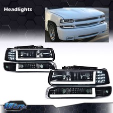 For 99-02 Chevy Silverado 1500 2500 Hd 3500 Led Drl Headlightbumper Signal Lamp