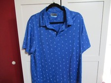 PGA Tour: Men's XL Blue Short Sleeve Polo Shirt,