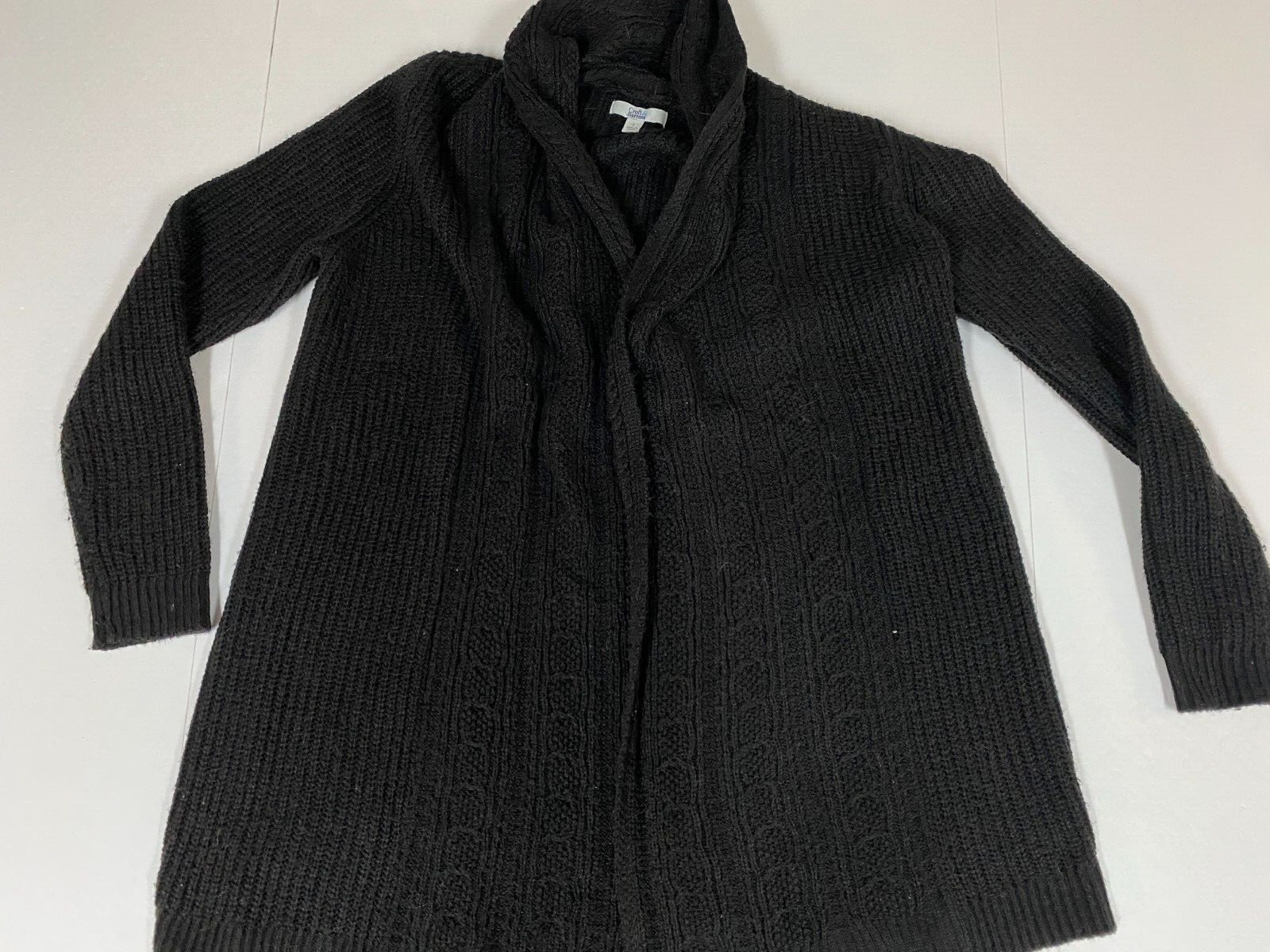 Croft & Barrow Mujer Cárdigan Suéter S Negro Elástico