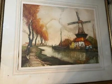 Julien Van Santen "The River In Flanders"  Etching #115 - Signed And Framed