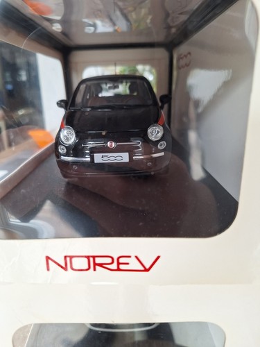 NOREV 1/18 1:18 Fiat Nuova 500 Sport Black 50906503 boxed - Picture 4 of 5