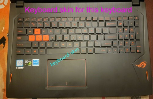 Keyboard Skin Cover for Asus A52 A53 A55 A56 A72 A73 G51 G53 K52 N53 N61 K50 K51 - Picture 4 of 10