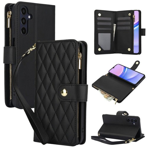 Fr Samsung GalaxyA16 A05S A15 A55 A14 A54 A13 A52 Flip Leather Wallet Case Cover - Picture 14 of 70