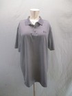 Under Armour HEAT GEAR Size L Men Gray 1/2 Button Collared Short Sleeve Polo 124
