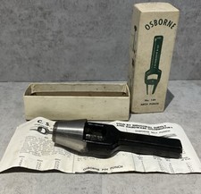 Osborne Leather Round Hole Arch Punch 7/8” No 149 Vintage Box & Paperwork