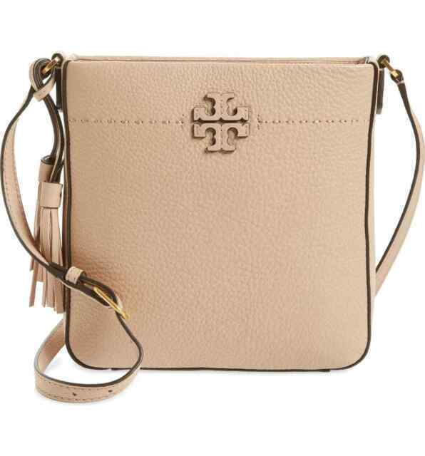【美品】Tory Burch MCGRAW SWINGPACK Tory Burch McGraw Swingpack Shoulder Bag - Devon Sand for sale