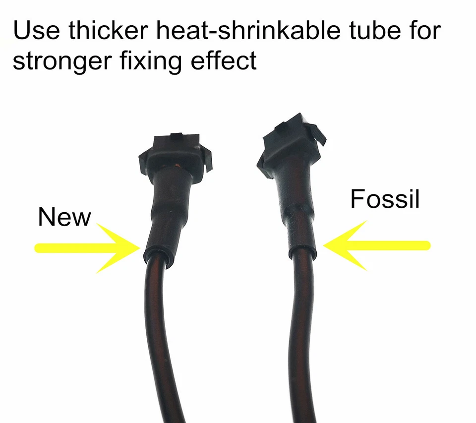 Kit de cables de extensión negros de 4 tamaños funciona para luces multicolores debajo de la carrocería del coche de golf Foto 2 de 4