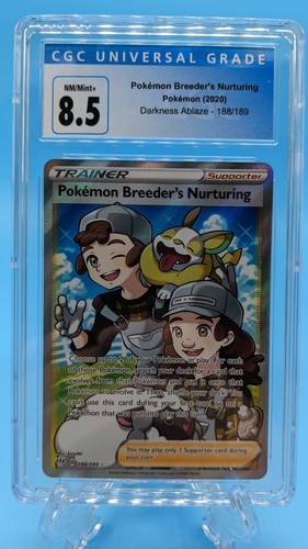 Pokémon Breeder's Nurturing graded CGC 8.5 for sale on eBay
