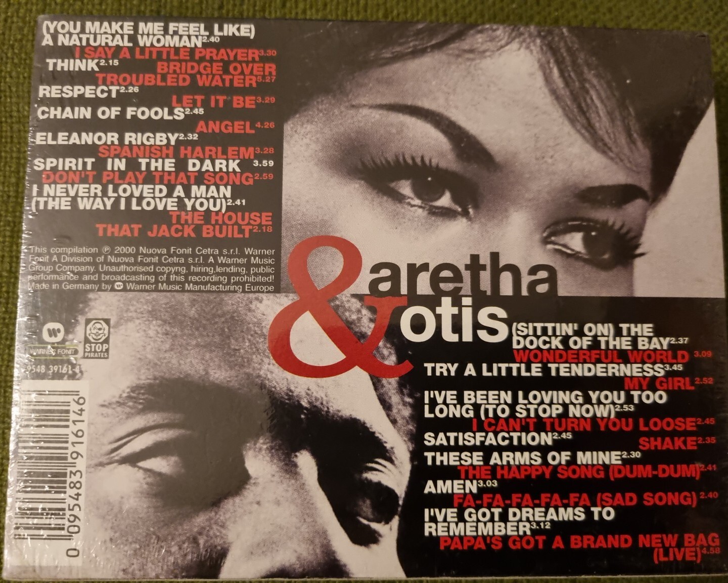 ARETHA FRANKLIN & OTIS REDDING - ARETHA & OTIS - 2 MUSICASSETTE MC SIGILLATA