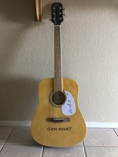 Sam Hunt Signed Full Size Guitar w Vinyl Sticker w/ BAS COA Montevallo Southside