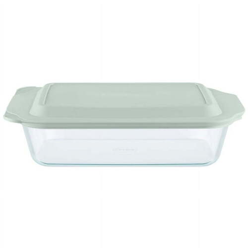 Deep Glass Baking Dish with Lid, 7 x 11"