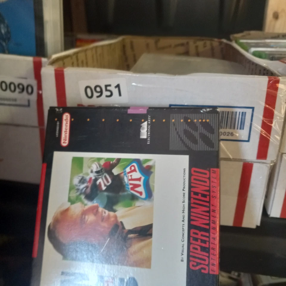 Оригинальная футбольная видеоигра Super Nintendo SNES 1995 John Madden NFL 95 с коробкой+ - Изображение 4 из 4