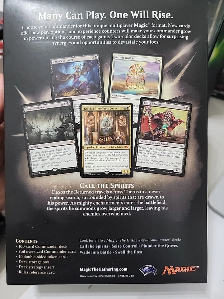 Magic The Gathering MTG -Commander 2015-CALL THE SPIRITS Deck NEW/SEALED Daxos - Image 2 of 4
