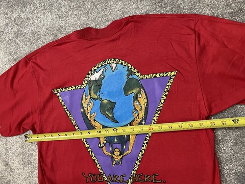 Vintage Grafik T-Shirt Herren Einzelnaht Señor López Größe Large rot - Bild 10 von 10