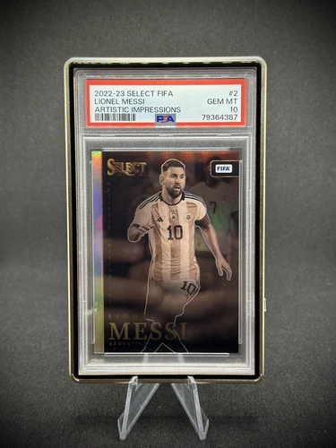 Lionel Messi 2022-23 Select FIFA Artistic Impressions PSA 10 Case Hit