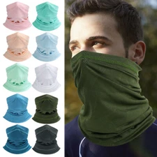 Breathable Neck Gaiter Tube UV Face Mask Thin Scarf Bandana Quick Dry Headband