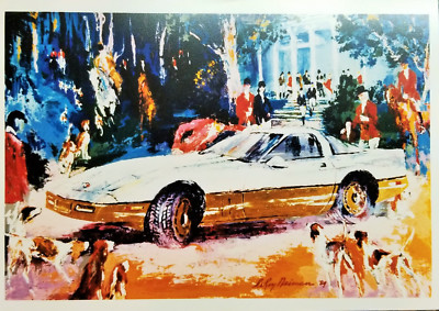 RENDEZVOUS A LA CORVETTE by LeROY NEIMAN, PROMOTIONAL PICTURE - 1986