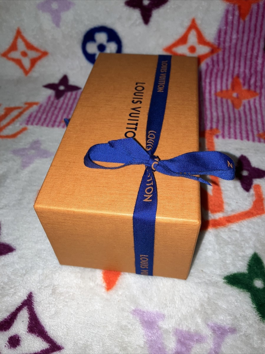 Authentic LOUIS VUITTON Empty Sunglasses Navy Blue Case 