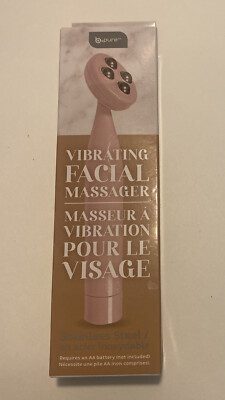 B PURE VIBRATING FACIAL MASSAGER W 100% STAINLESS STEEL ROLLERS BATTERY  OPERATE