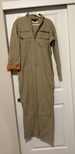 vtg ralph lauren I. magnin Size 8 Coveralls Tan Beige Cotton Rare Workwear