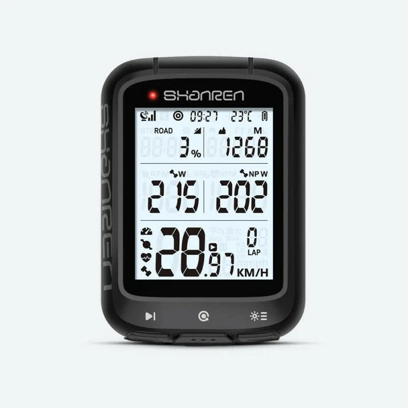 SHANREN MILES GPS-Fahrradcomputer BLE, ANT+ synchronisiert mit Fahrrad-Rücklicht - Bild 3 von 4