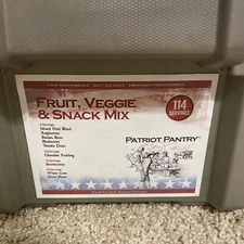 Patriot Pantry Fruit ,Veggie & Snack mix, Freeze-Dried Emergency Food Supply