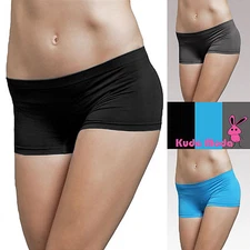 Hot Stretch Seamless Dance Exercise Booty Mini Panties Boy Shorts Brief Spankies
