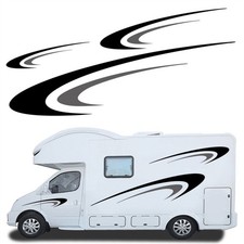 For Camper Rv Trailer Stripes Graphics Vinyl Graphics Kit Decals Car Stickers