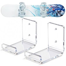 Horizontal Snowboard Skateboard Wall Mount Acrylic Display Rack Hanger