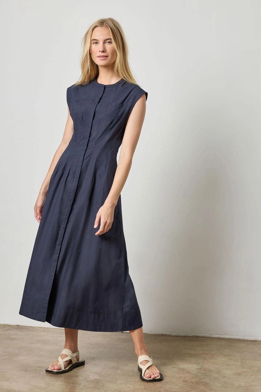 Lilla P Sleeveless Seamed Maxi Dress- Size Small- New With Tags