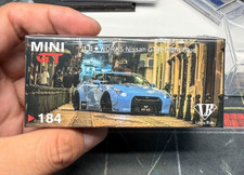 Mini GT 184 1/64 LB Works GT-R R35 Light Blue Diecast Car Model